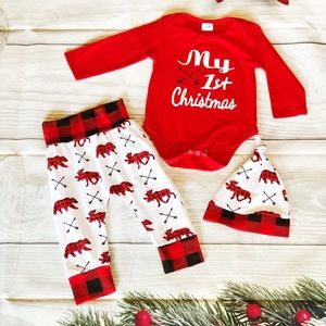 3 piece my first Christmas